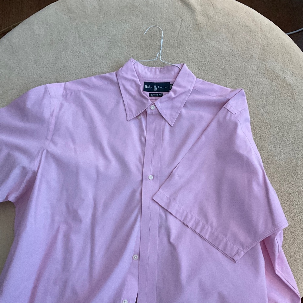 Ralph Lauren, Classic Fit Button Up Short Sleeve Shirt, Size XL